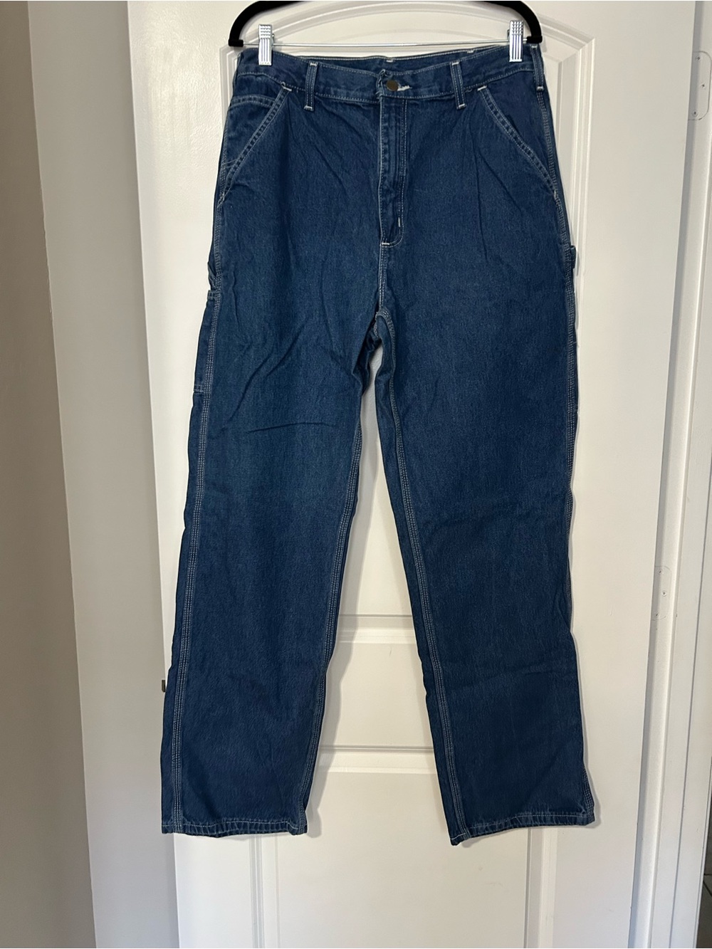 Carhartt Men's Indigo Straight-Leg Work Jeans